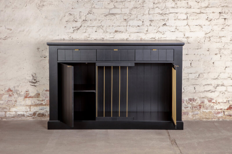 Luxury indoor dog kennels sideboard with drawers CANNON | DogDeco
