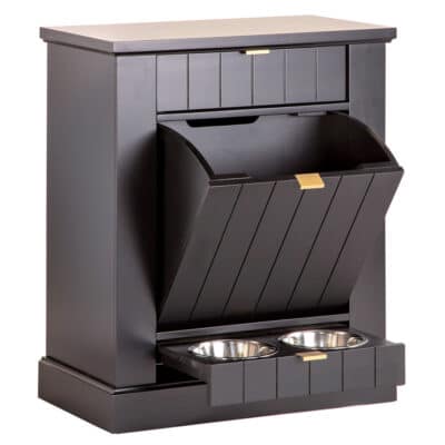 Wooden dog food storage cabinet with drawer GALLANT