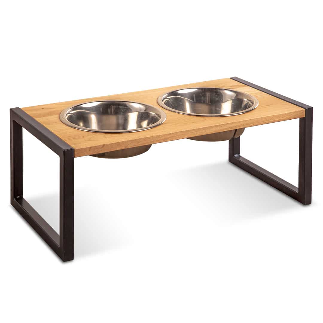 Dog bowl stands, Wooden raised feeder stand
