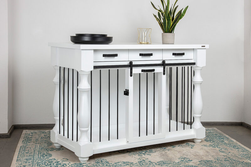Wooden dog crate sideboard FAIRY • DogDeco