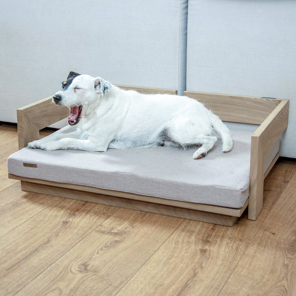 Luxus Hundebett aus Holz MONTE • DogDeco